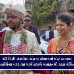 અનોખો નઝારો : વડોદરામાં યુવતી વોટિંગ કરવા માટે ‘લાડુ ગોપાલ’ને સાથે લઈને પહોંચી